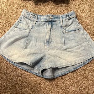 Free people flowy denim shorts